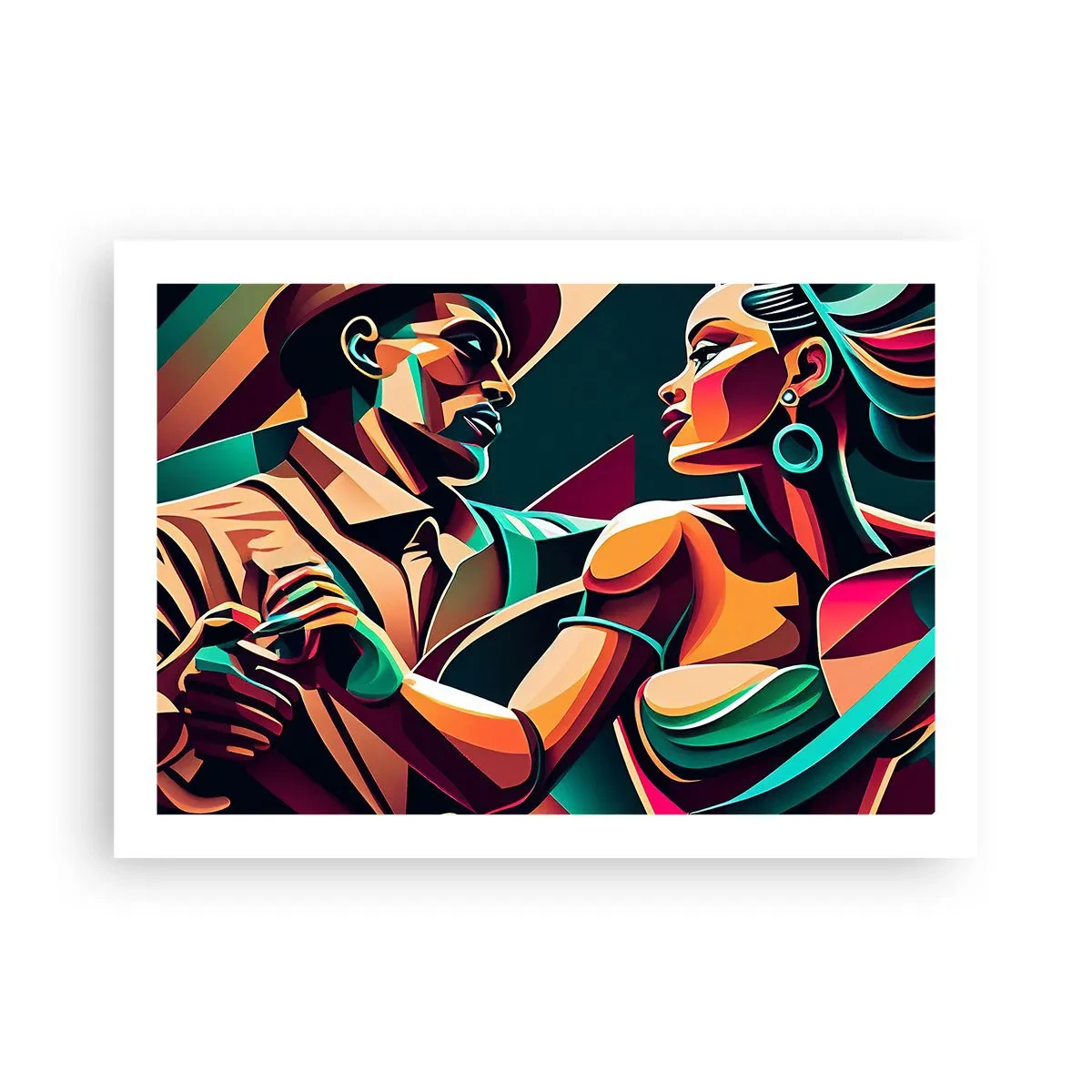 Affiche - Poster - Au rythme du coeur - 70x50 cm