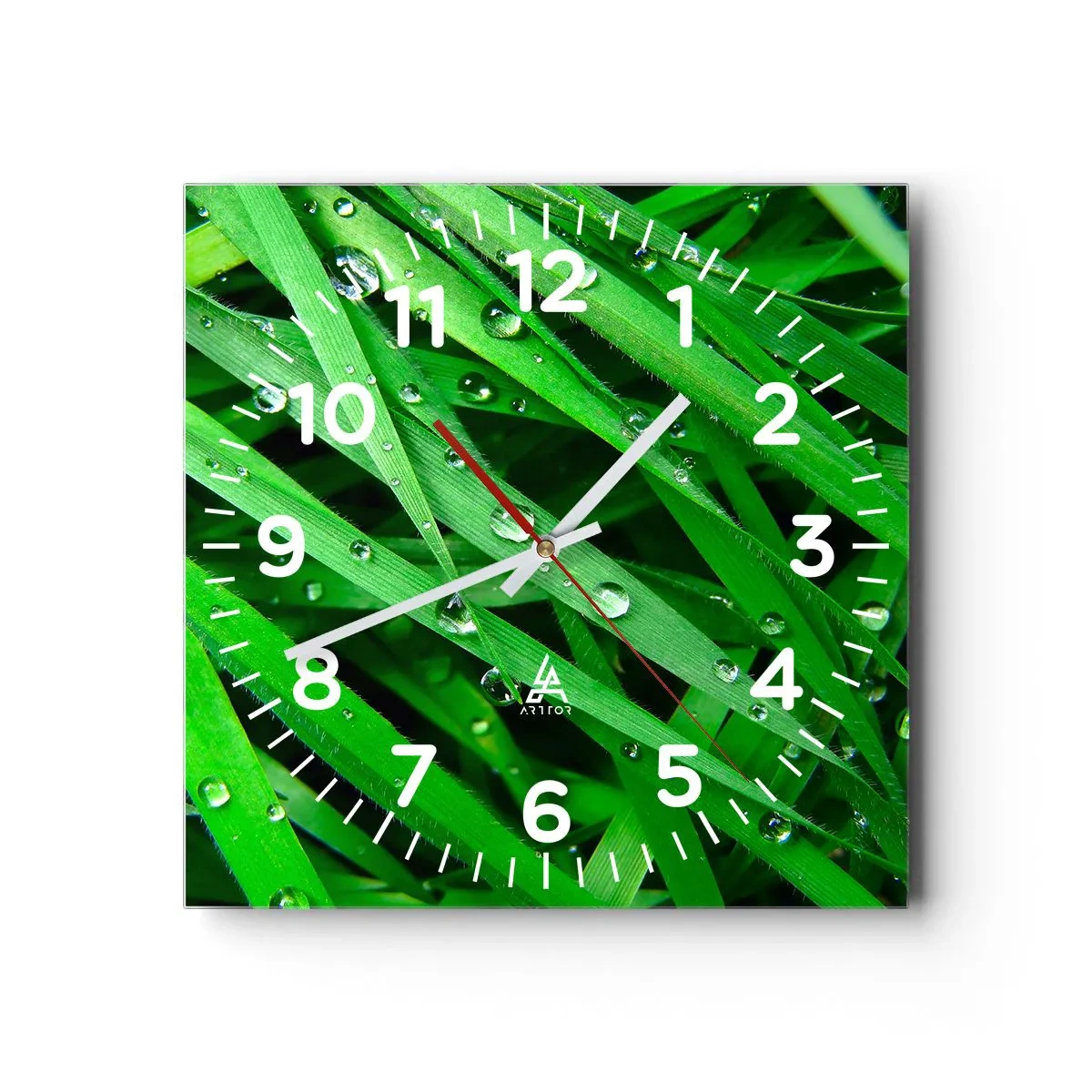 Horloge murale - Pendule murale - Jouez dans le vert - 40x40 cm