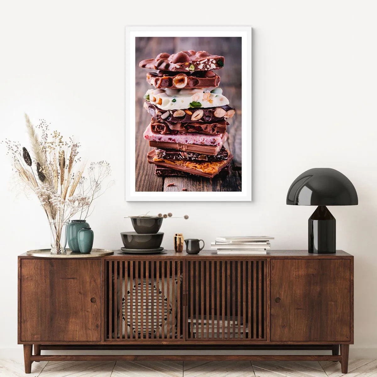 Affiche dans un cadre blanc - Poster - Une perspective réjouissante - 40x50 cm