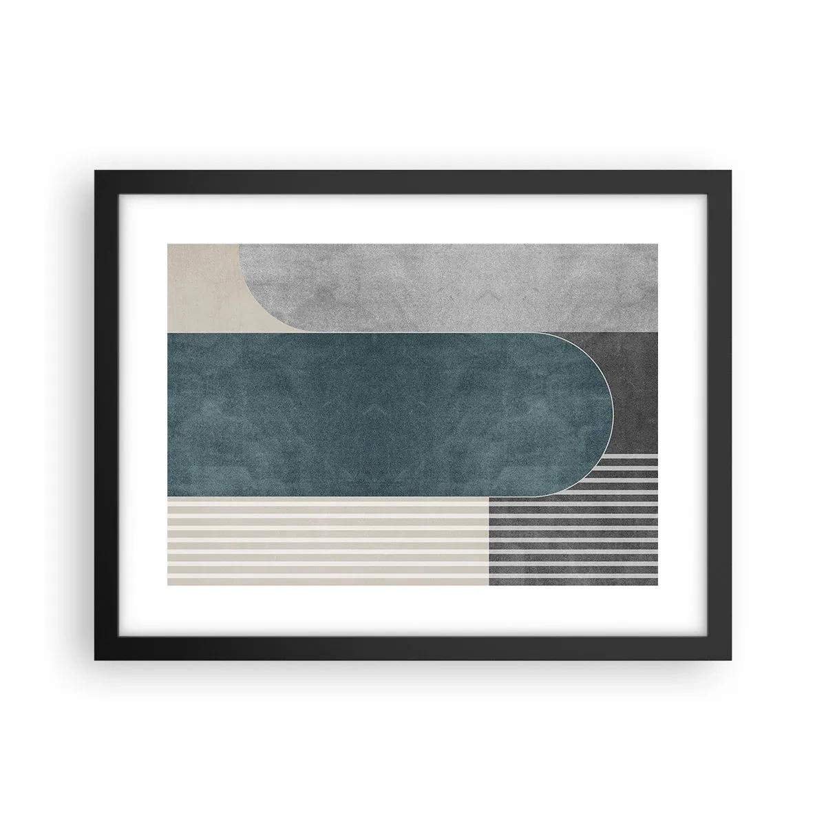 Affiche dans un cadre noir - Poster - Composition de niveaux - 40x30 cm