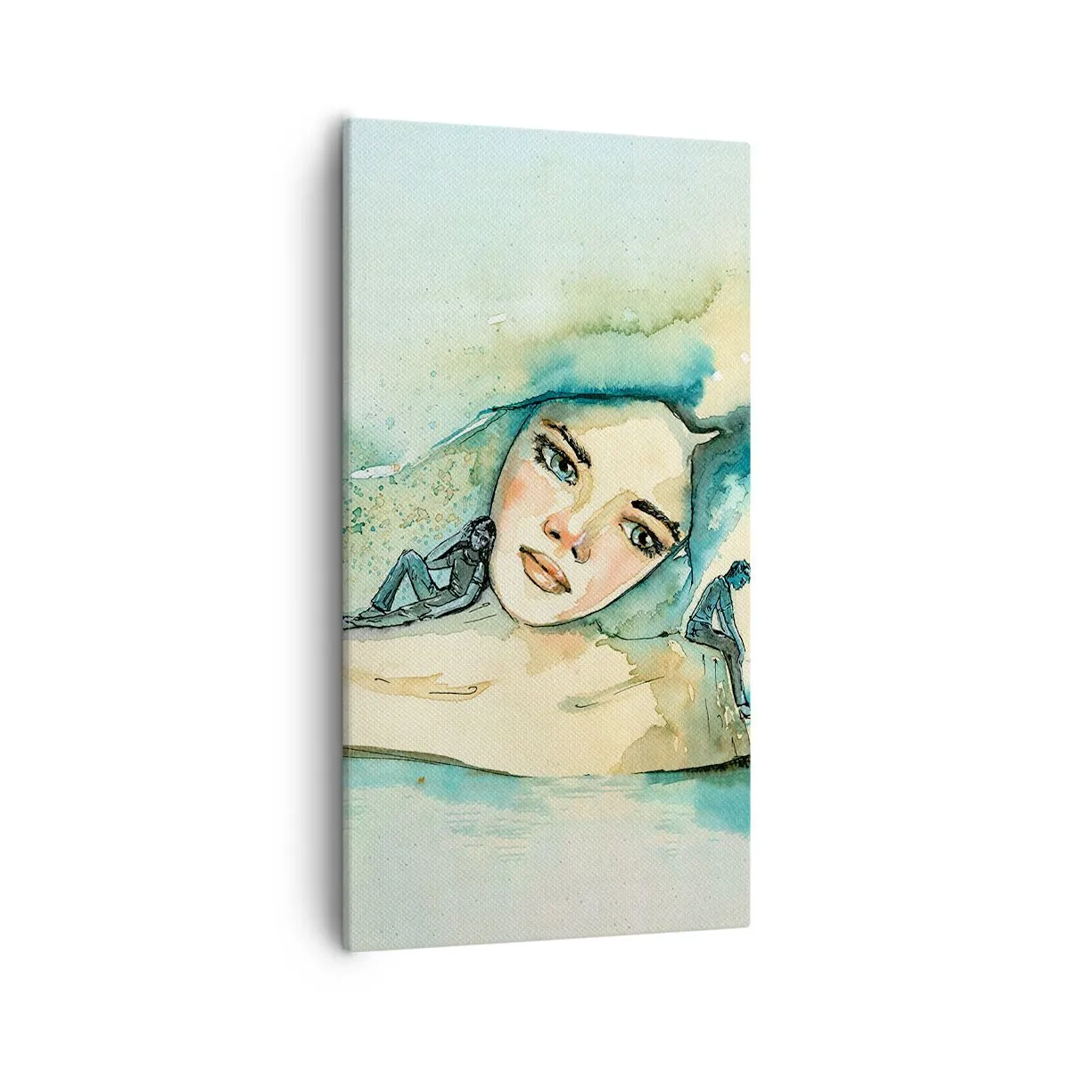 Impression sur toile - Image sur toile - Suis-je bleu? - 55x100 cm