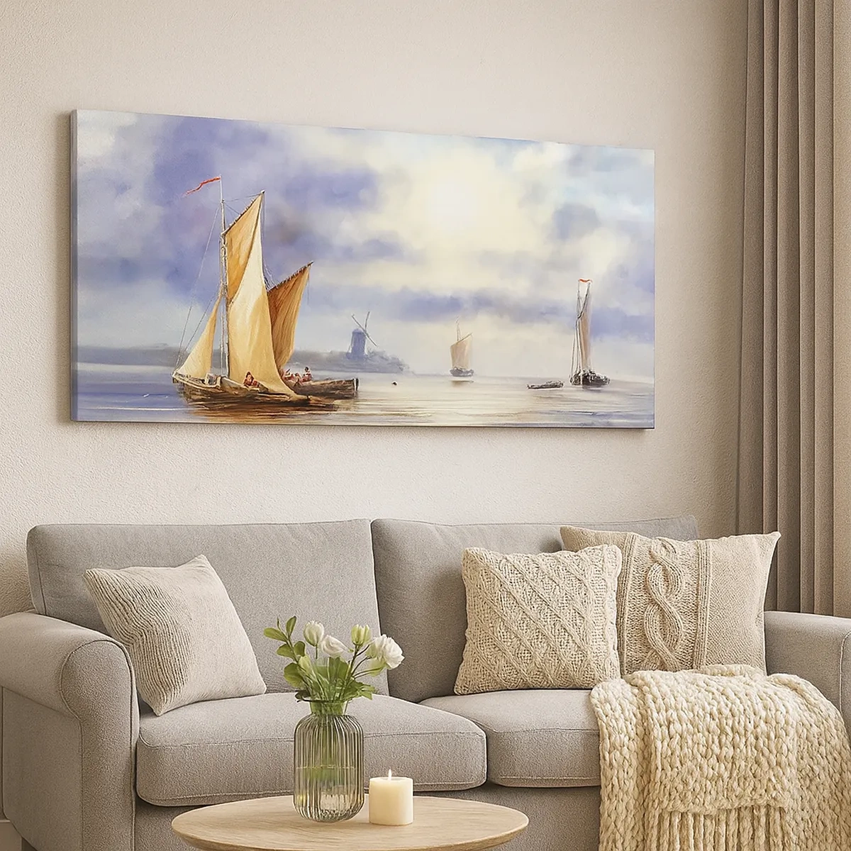 Impression sur toile - Image sur toile - Retour de marin - 30x30 cm