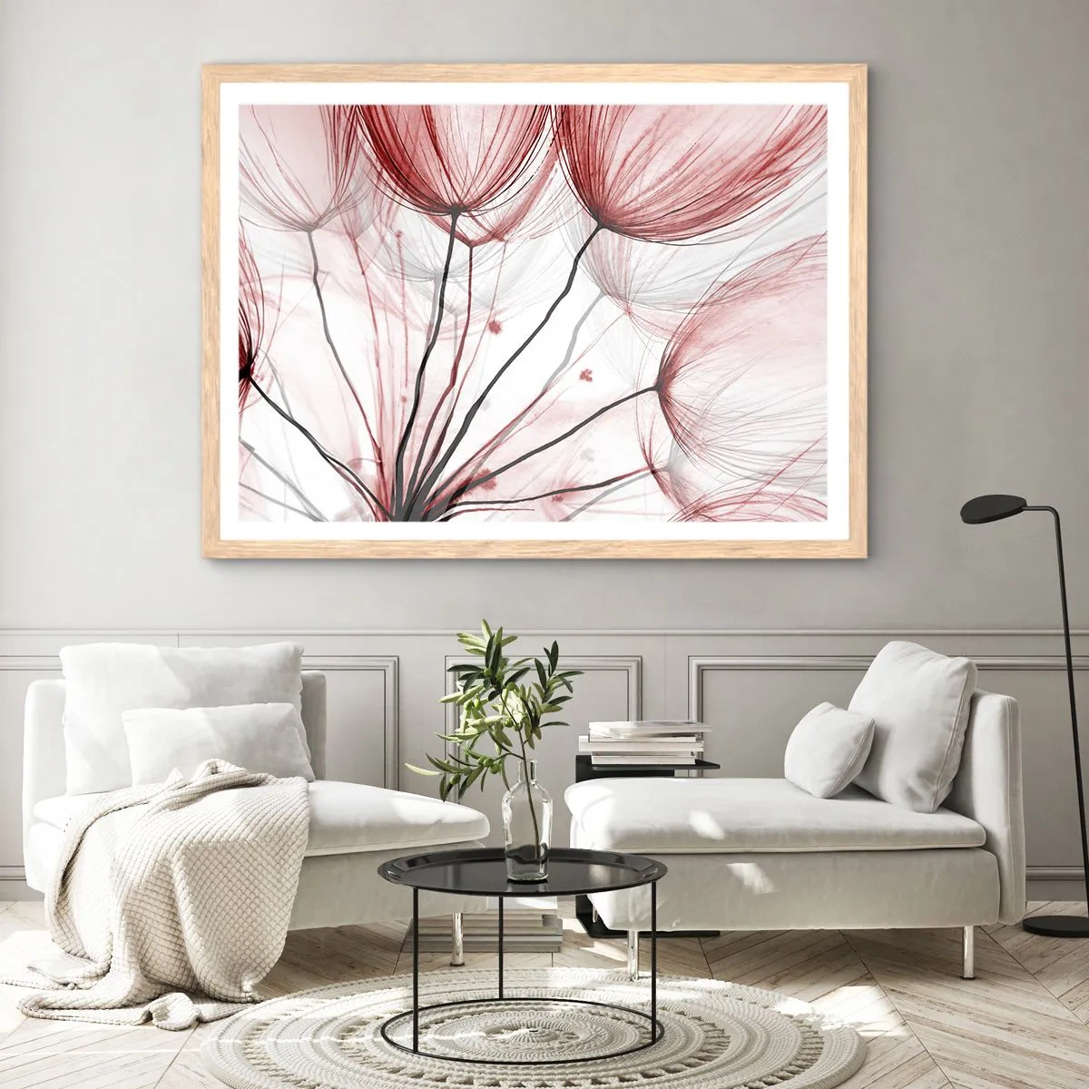 Affiche dans un chêne clair - Poster - Avant le départ - 91x61 cm