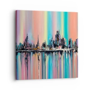 Impression sur toile - Image sur toile - Noyé par la lumière de la nuit - 30x30 cm