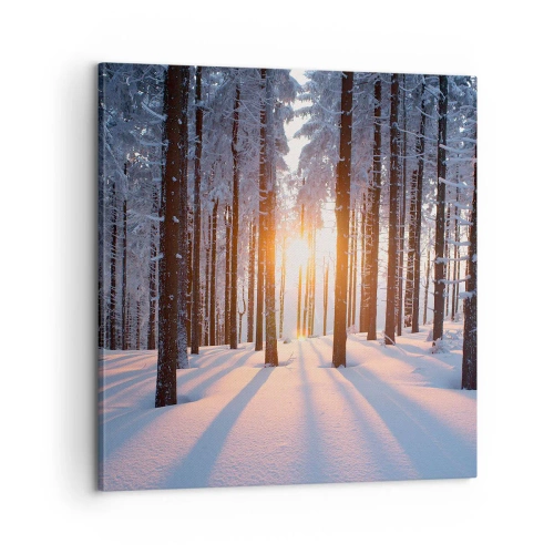 Impression sur toile - Image sur toile - Clairement en noir et blanc - 60x60 cm