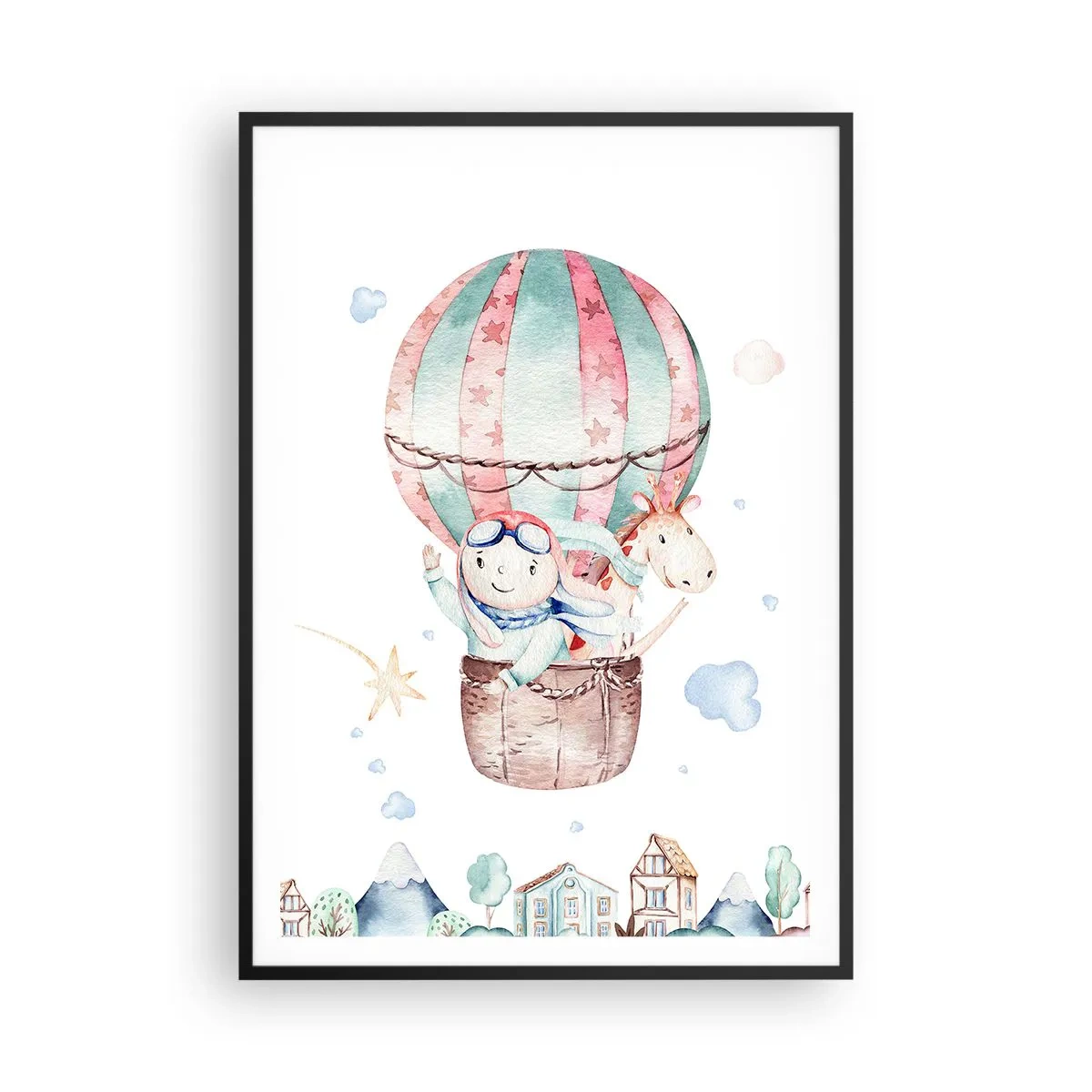 Affiche dans un cadre noir - Poster - Nous serons de retour bientôt! - 70x100 cm