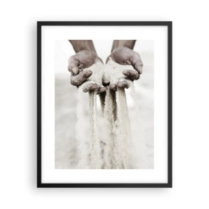 Affiche dans un cadre noir - Poster - Avec ces mains… - 40x50 cm