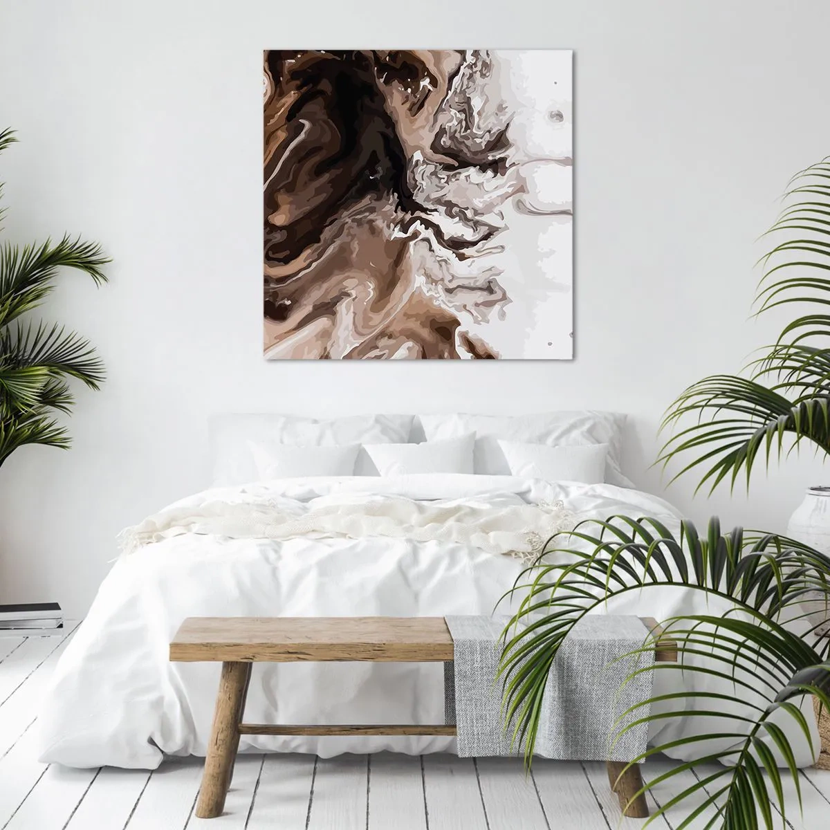 Impression sur toile - Image sur toile - Contraste de couleur - 50x50 cm