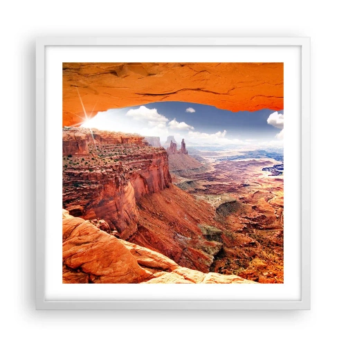 Affiche dans un cadre blanc - Poster - Sculpté par la nature elle-même - 50x50 cm