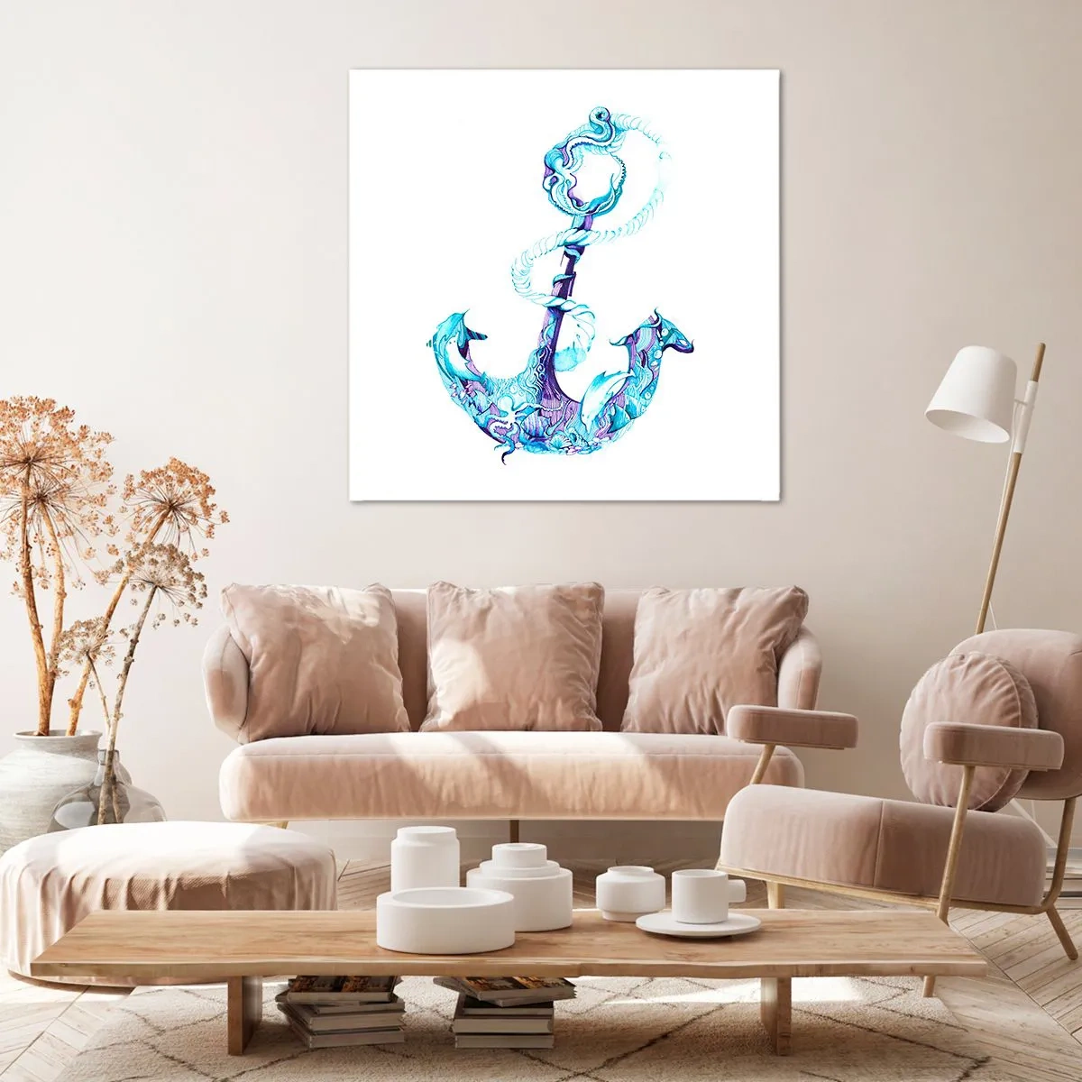 Impression sur toile - Image sur toile - Le confident des secrets de la mer - 70x70 cm