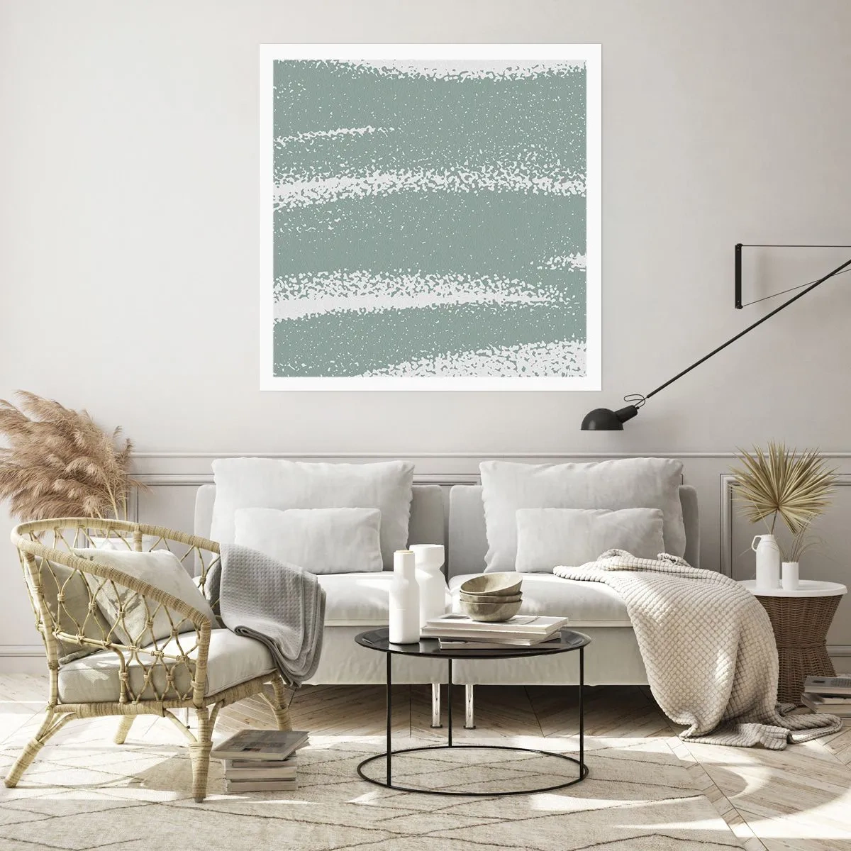 Affiche - Poster - Abstraction dans un climat hivernal - 60x60 cm