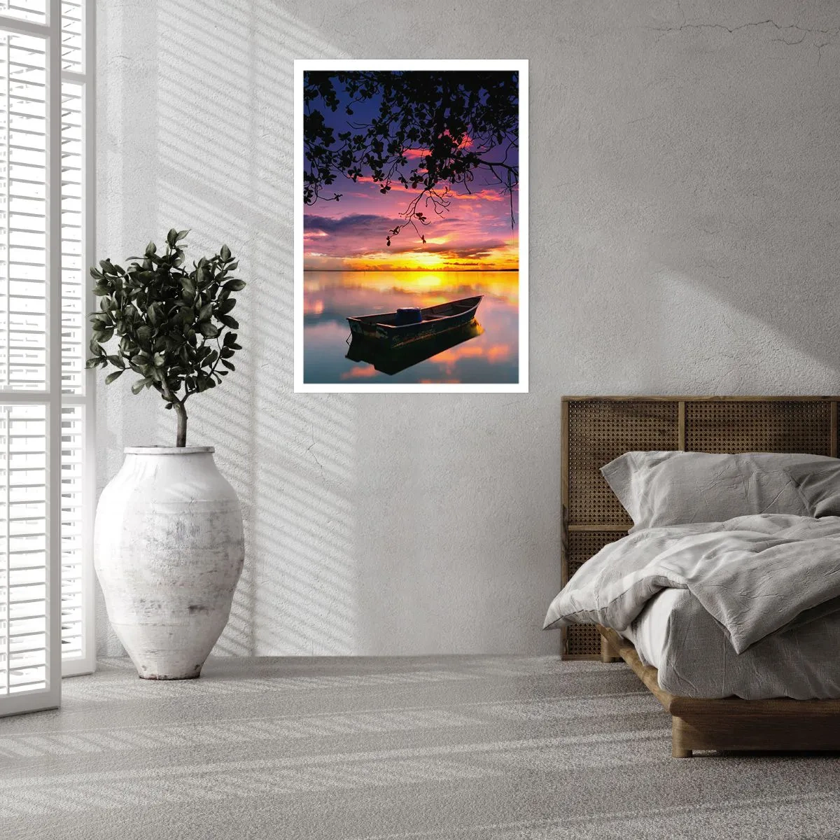 Affiche - Poster - "Tu sembles suspendu au milieu du ciel..." - 30x40 cm