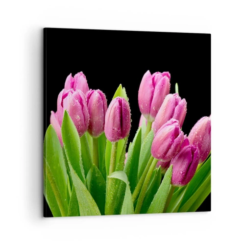 Impression sur toile - Image sur toile - Joie printanière des lilas - 60x60 cm