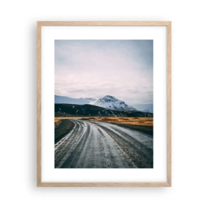 Affiche dans un chêne clair - Poster - Dans un climat islandais - 40x50 cm