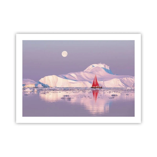 Affiche - Poster - La chaleur de la voile, le froid de la glace - 70x50 cm