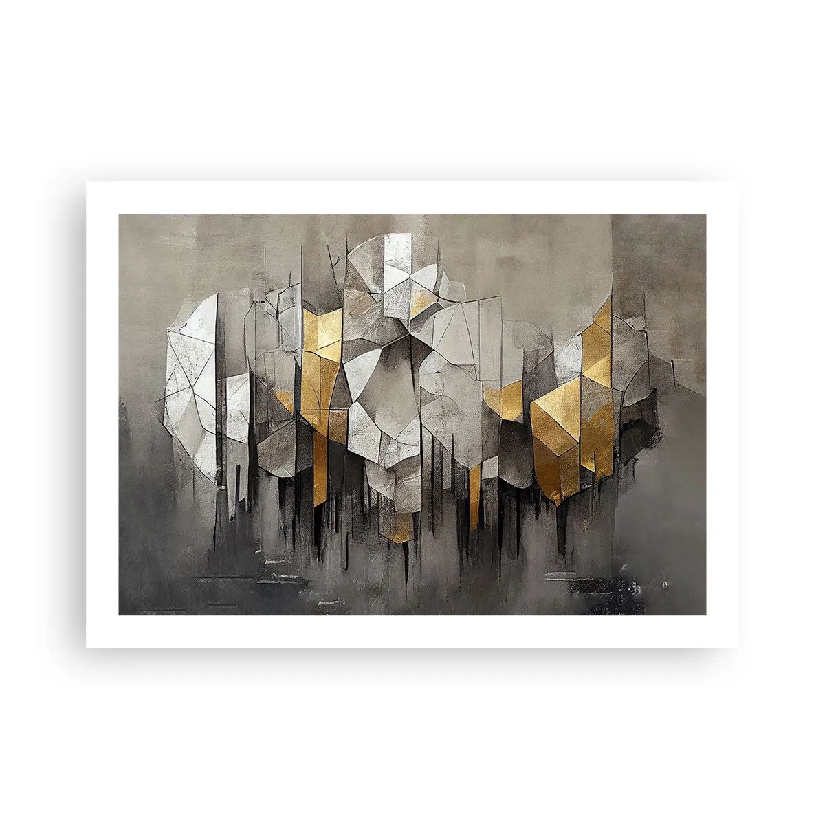 Affiche - Poster - Composition de glace et de lumière - 70x50 cm