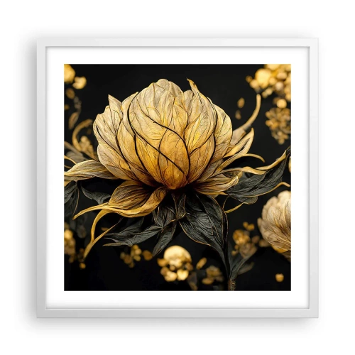 Affiche dans un cadre blanc - Poster - Fragilité subtile - 50x50 cm