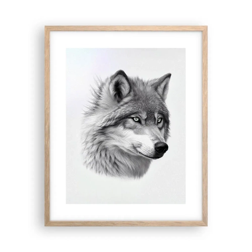 Affiche dans un chêne clair - Poster - Alpha – sans aucun doute - 40x50 cm