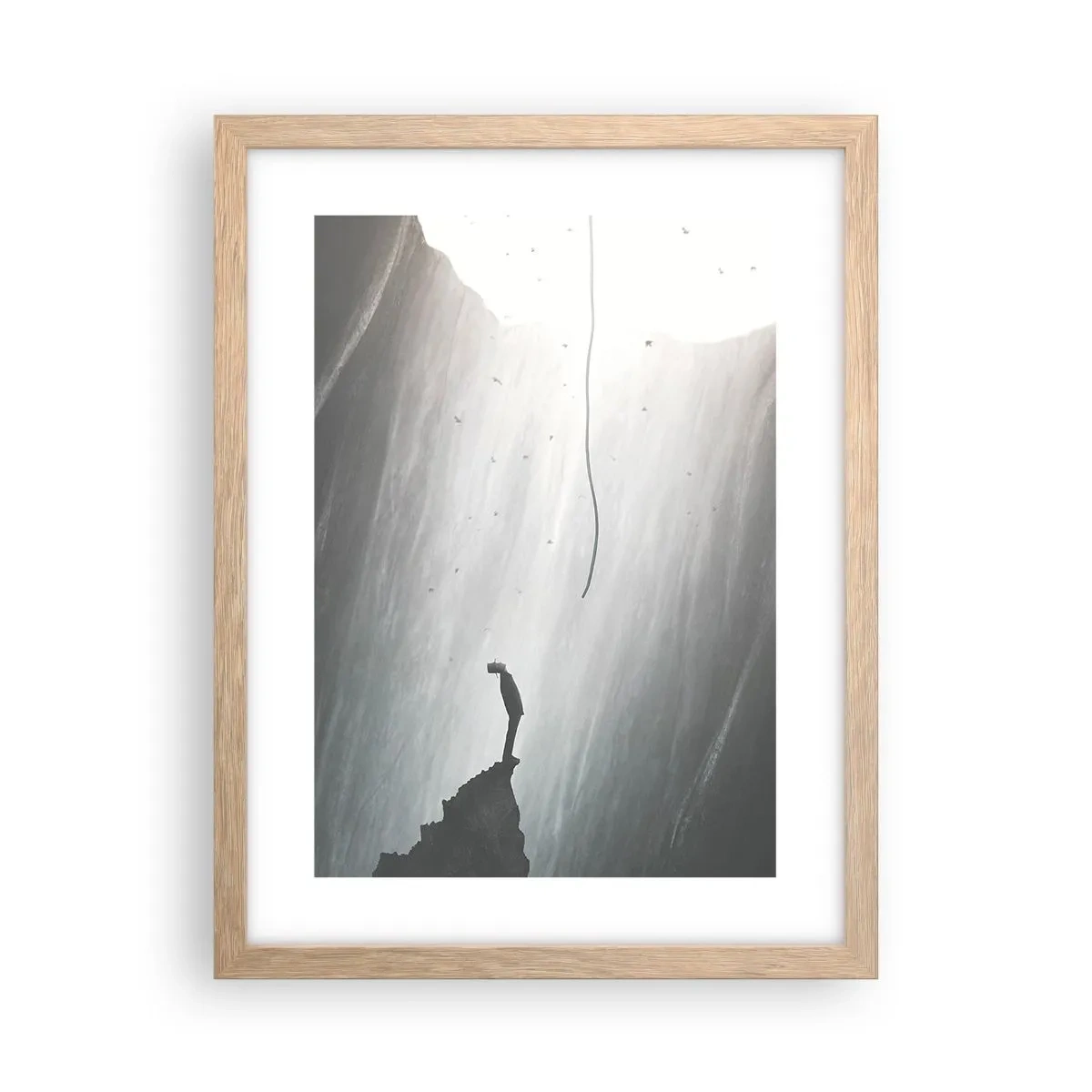 Affiche dans un chêne clair - Poster - Il y a toujours une issue - 30x40 cm