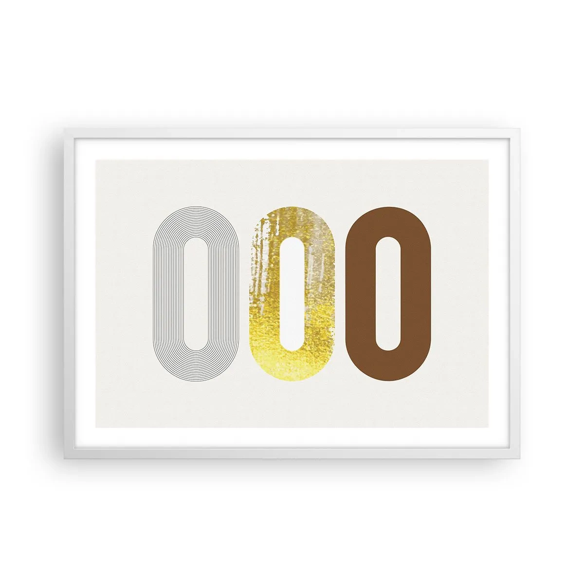Affiche dans un cadre blanc - Poster - Ooo! - 70x50 cm