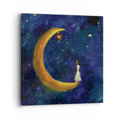 Impression sur toile - Image sur toile - Appel du monde - 40x40 cm