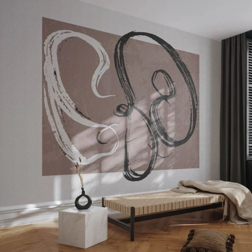 Papier peint sur mesure Autocollant Deluxe - Composition – la recherche de la plénitude - Minimalisme, Morceau, Abstraction