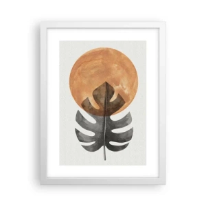 Affiche dans un cadre blanc - Poster - Toujours le soleil - 30x40 cm