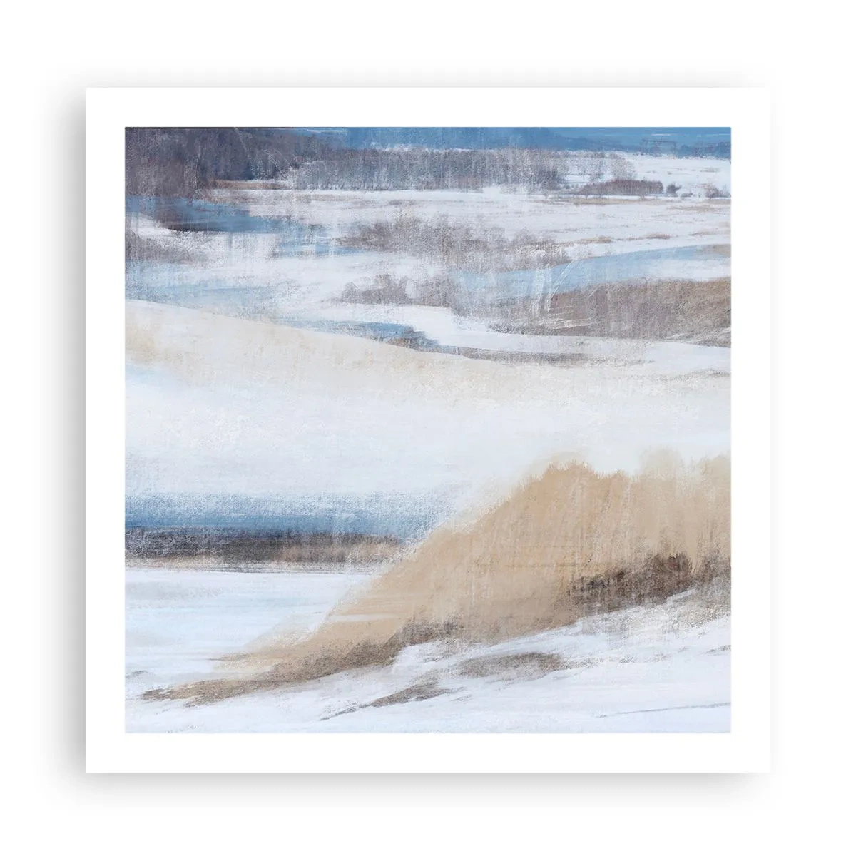 Affiche - Poster - Composition hivernale - 60x60 cm