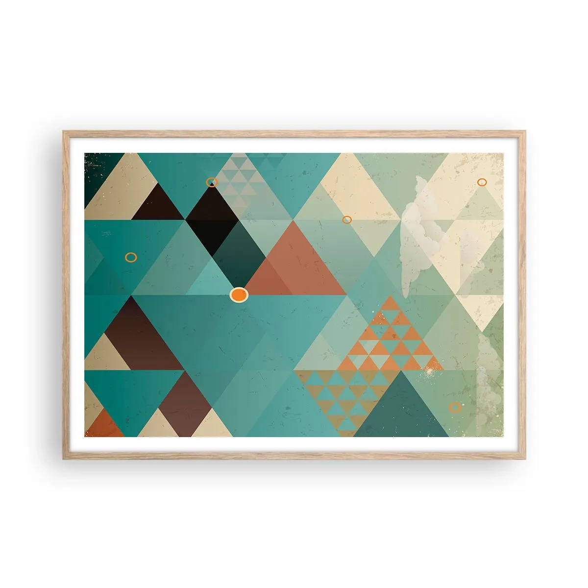 Affiche dans un chêne clair - Poster - Unité de la multiplicité, multiplicité de l'unité - 100x70 cm