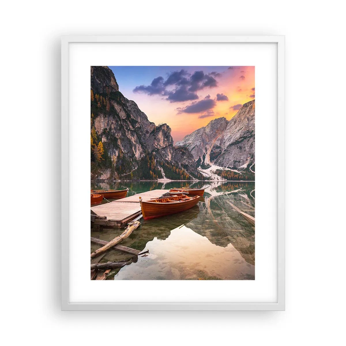 Affiche dans un cadre blanc - Poster - Promesse du jour - 40x50 cm