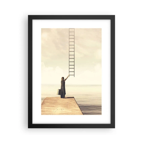 Affiche dans un cadre noir - Poster - Voyage magique - 30x40 cm