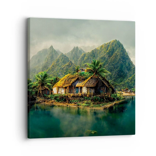 Impression sur toile - Image sur toile - Paradis tropical - 30x30 cm