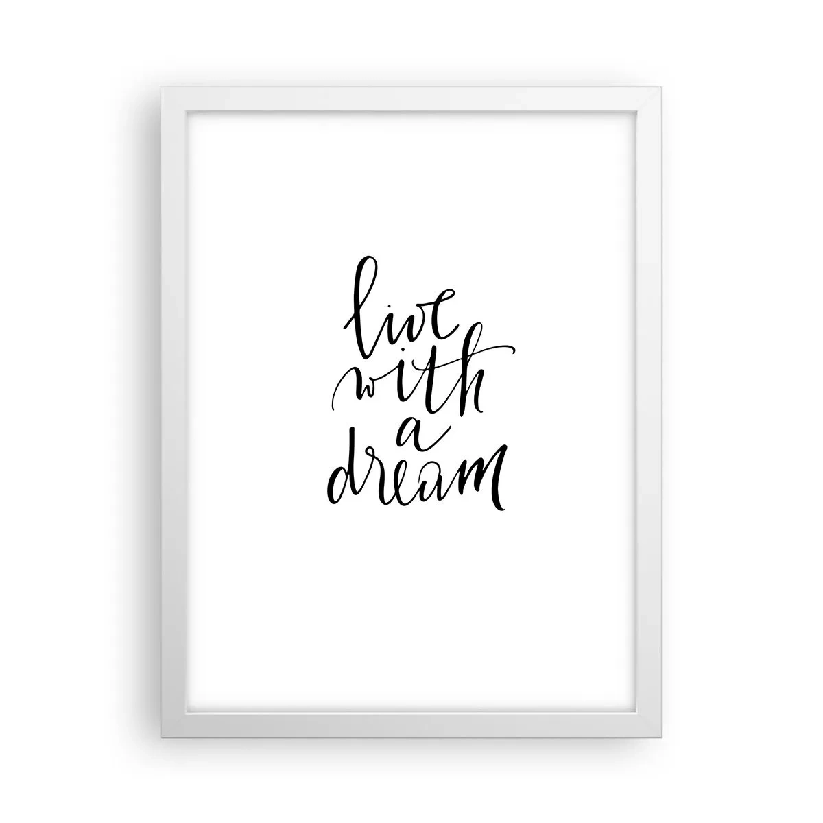 Affiche dans un cadre blanc - Poster - Bien sur - 30x40 cm