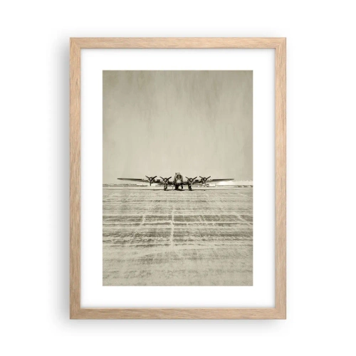 Affiche dans un chêne clair - Poster - Toujours prêt! - 30x40 cm