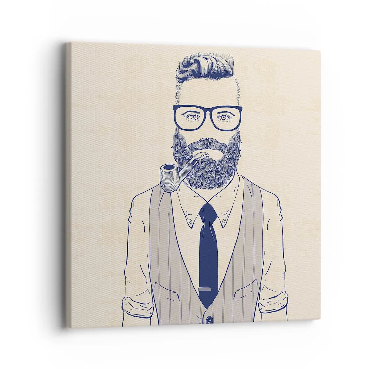 Impression sur toile - Image sur toile - Gai, masculin et à la mode - 30x30 cm