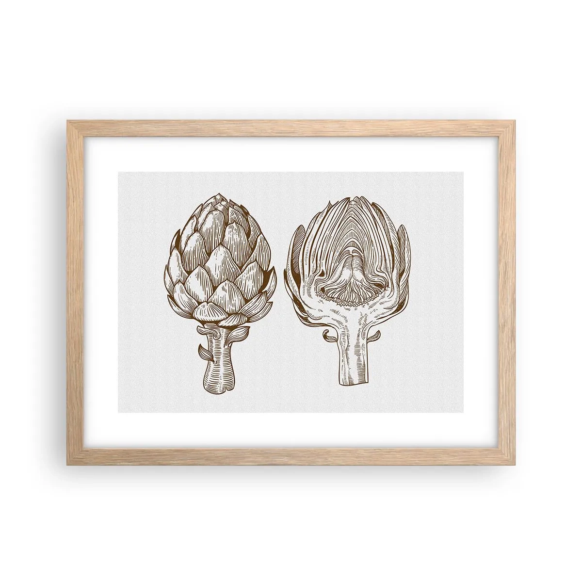 Affiche dans un chêne clair - Poster - Leçon d’anatomie - 40x30 cm