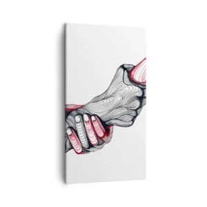 Impression sur toile - Image sur toile - Vous êtes entre de bonnes mains - 45x80 cm