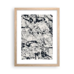 Affiche dans un chêne clair - Poster - Interpénétration des contraires - 30x40 cm