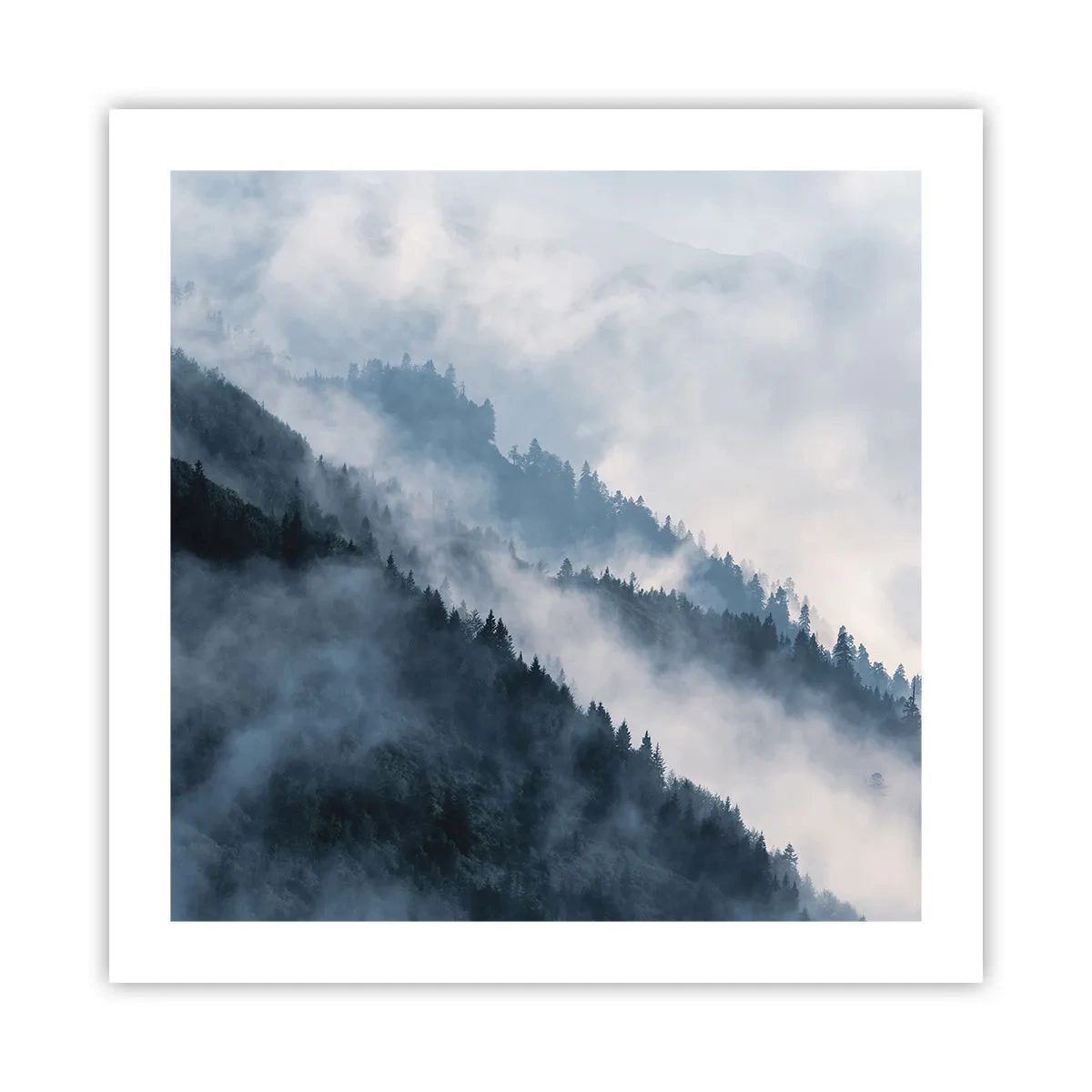 Affiche - Poster - Mysticisme des montagnes - 50x50 cm