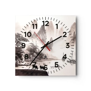 Horloge murale - Pendule murale - Le quotidien exotique de l'Orient - 30x30 cm