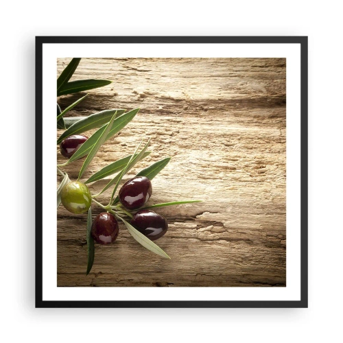 Affiche dans un cadre noir - Poster - Directement de la nature - 60x60 cm