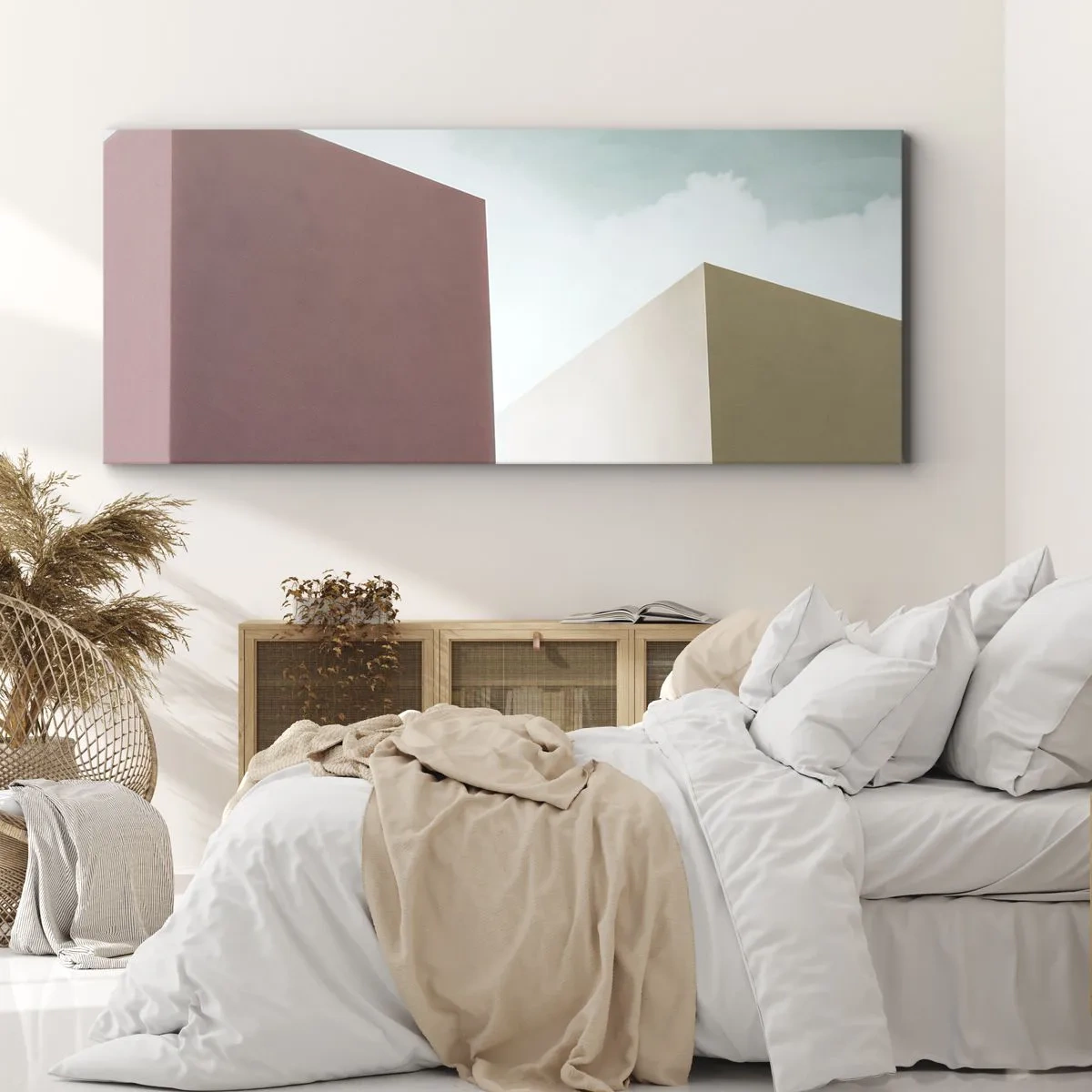 Impression sur toile - Image sur toile - La géométrie d'un été ensoleillé - 100x40 cm