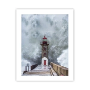 Affiche - Poster - Le rugissement des eaux, le bruit soufflera - 40x50 cm