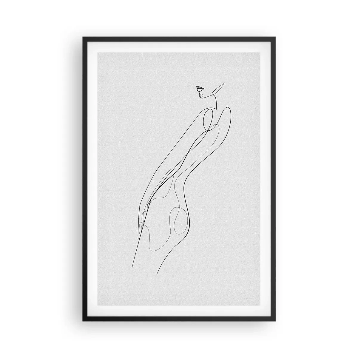 Affiche dans un cadre noir - Poster - Juste une promesse - 61x91 cm