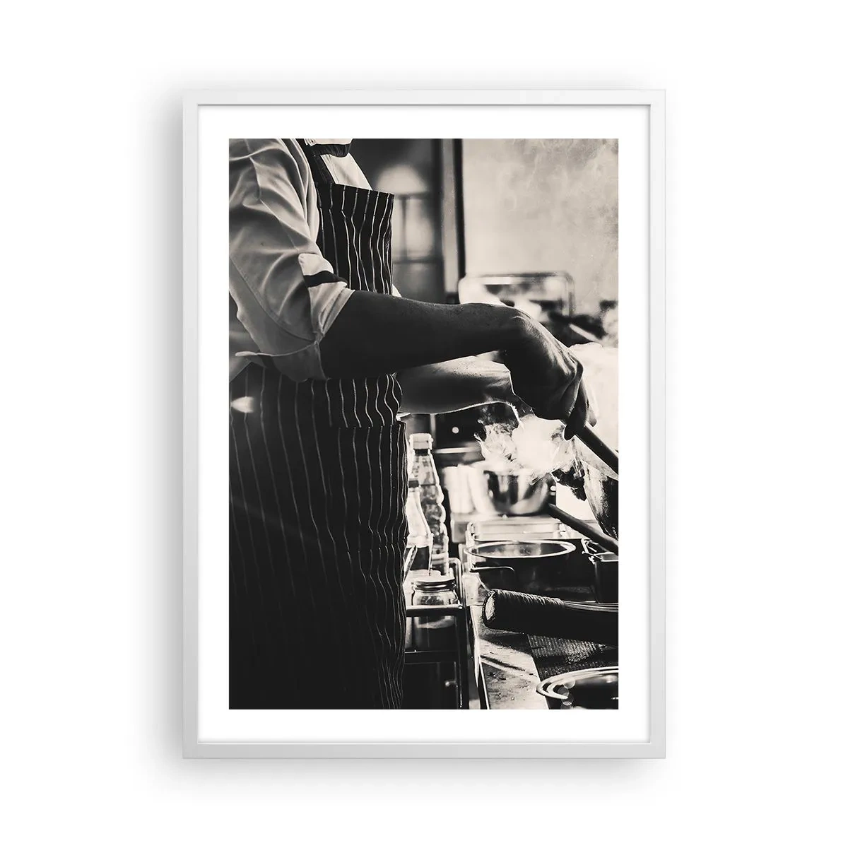 Affiche dans un cadre blanc - Poster - Alchimie des saveurs - 50x70 cm