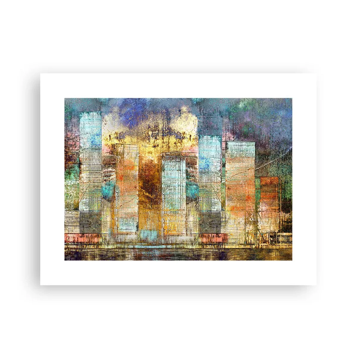 Affiche - Poster - Une métropole ensoleillée - 40x30 cm