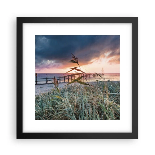 Affiche dans un cadre noir - Poster - Ça ne passe pas avec le vent - 30x30 cm