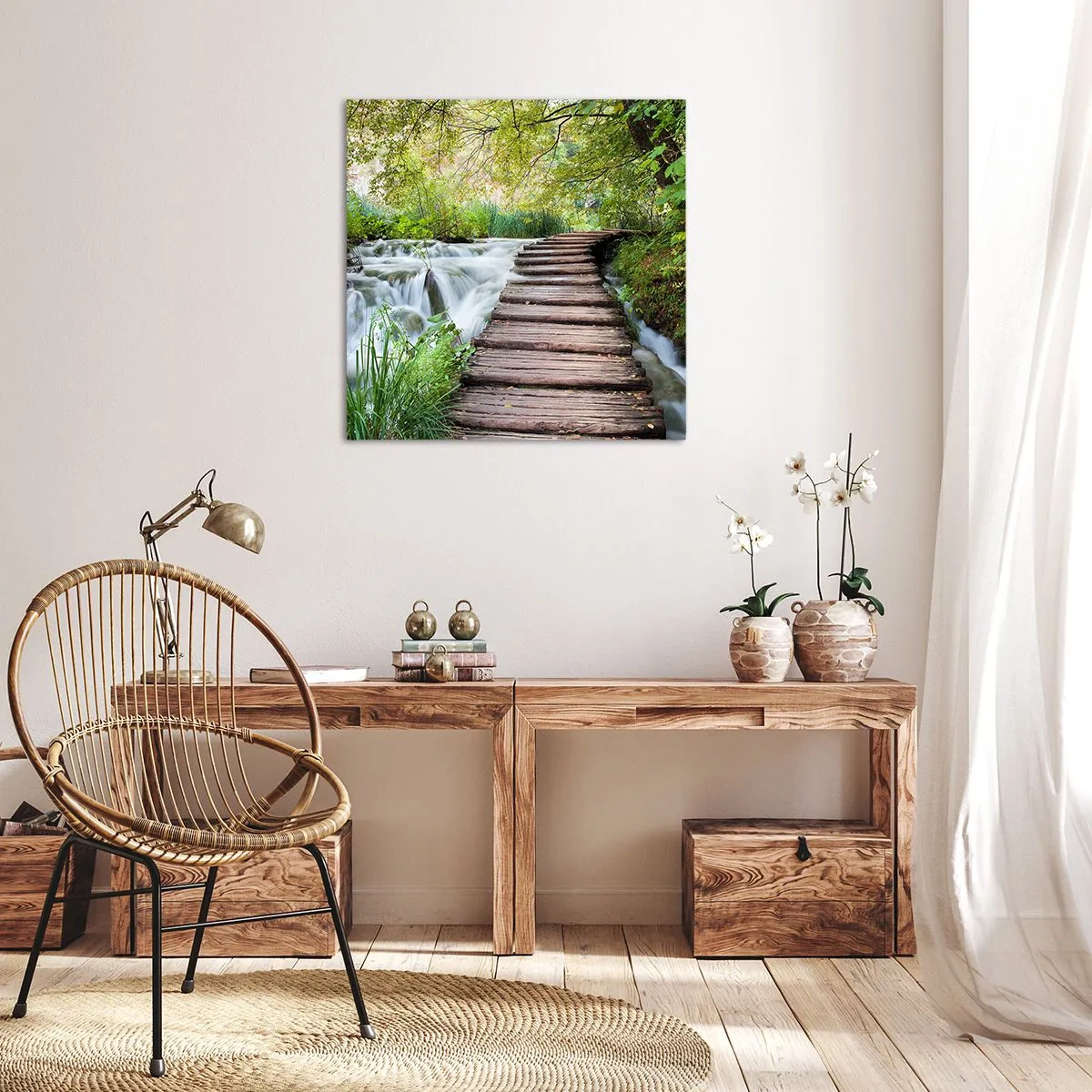 Impression sur toile - Image sur toile - L'eau n'est pas si calme - 30x30 cm