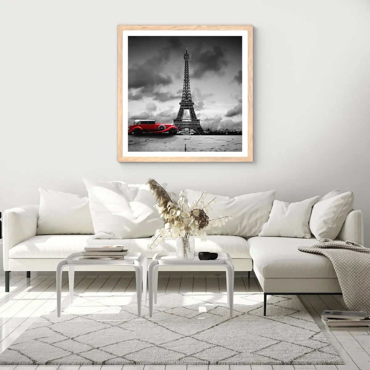 Affiche dans un chêne clair - Poster - Il n'y a pas si longtemps à Paris - 50x50 cm