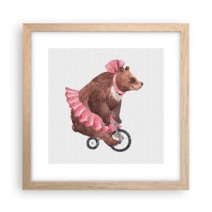 Affiche dans un chêne clair - Poster - Quel cirque ! - 30x30 cm